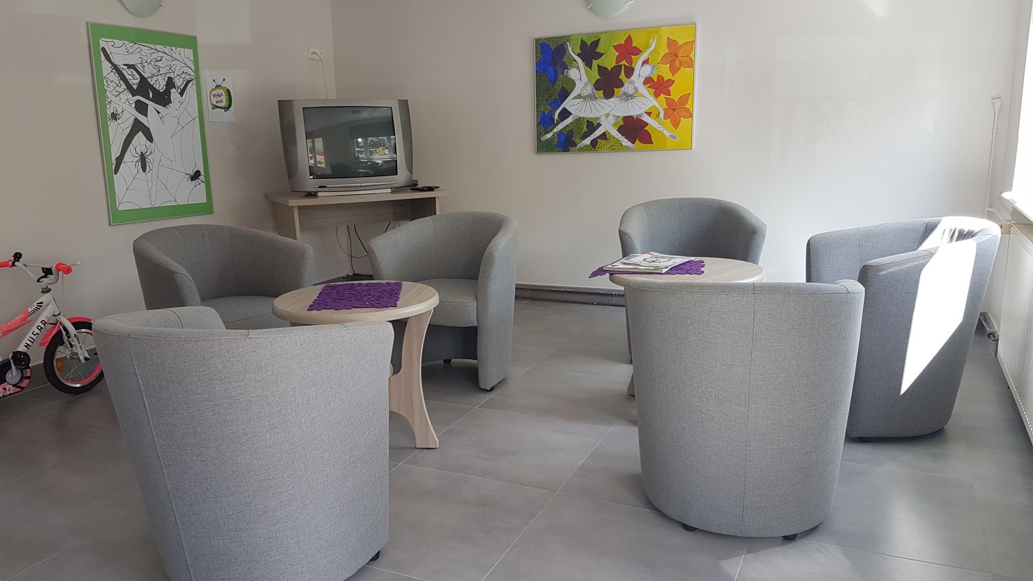 Galeria: Część rekreacyjna, świetlica z telewizorem